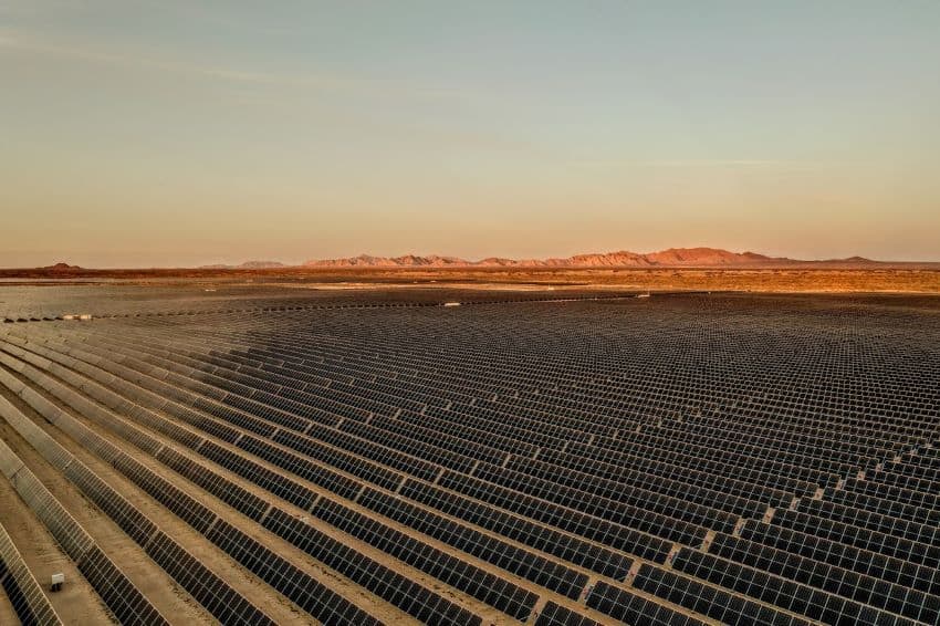 Solar panel field