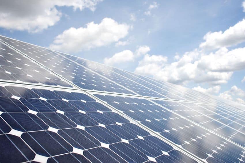 Photo of a solar panel