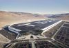 aerial view of a Tesla gigafactory in Nevada
