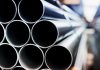 Steel tubes in closeup